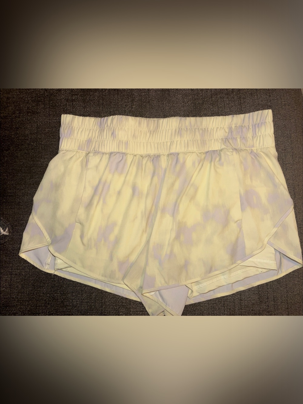 Light Lavender Tie-Dye Athletic Shorts - Women
